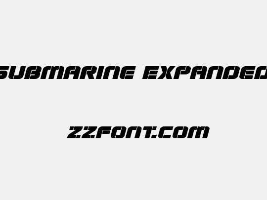 Super Submarine Expanded Italic