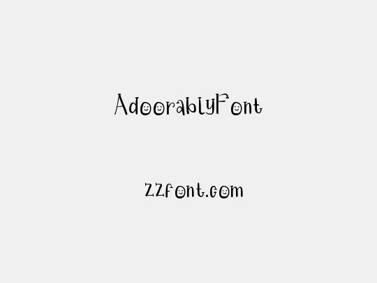 AdoorablyFont