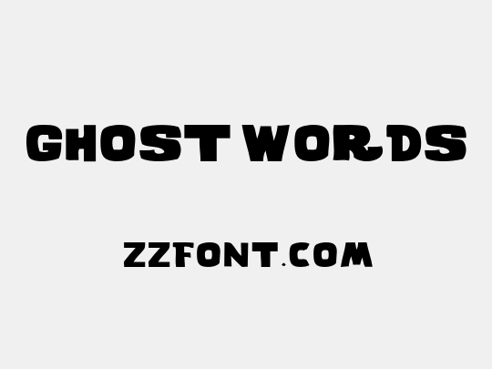 GHOST WORDS