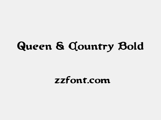 Queen & Country Bold