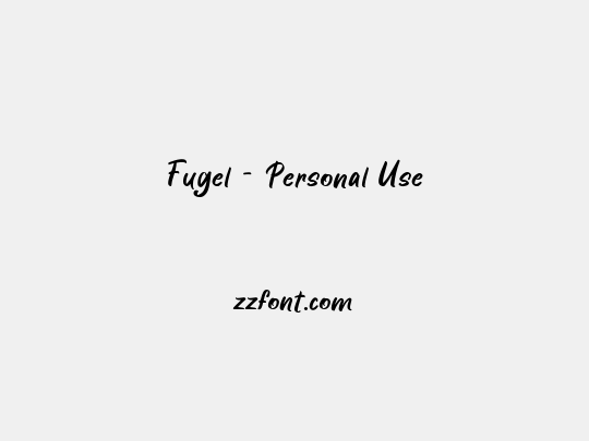 Fugel - Personal Use