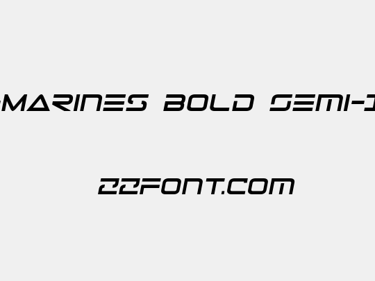 Tele-Marines Bold Semi-Italic