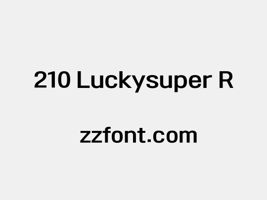 210 Luckysuper R