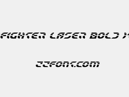 Starfighter Laser Bold Italic