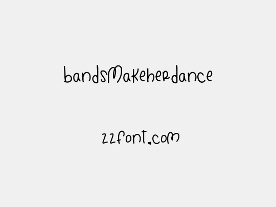 BandsMakeHerDance