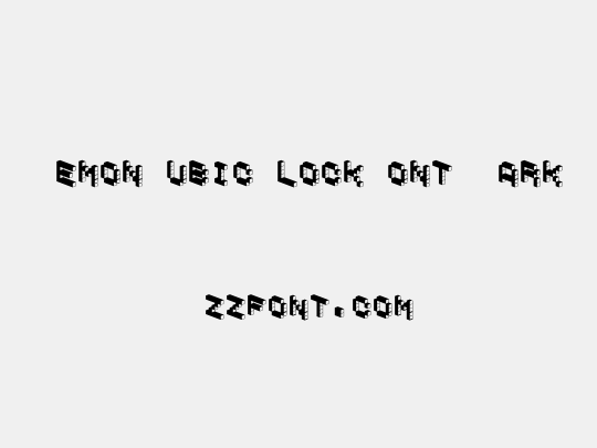 DemonCubicBlockFont Dark