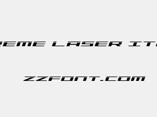 Trireme Laser Italic