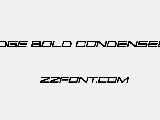Sky Ridge Bold Condensed Ital