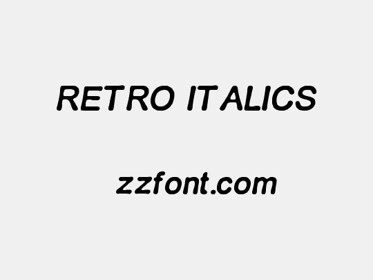 RETRO ITALICS