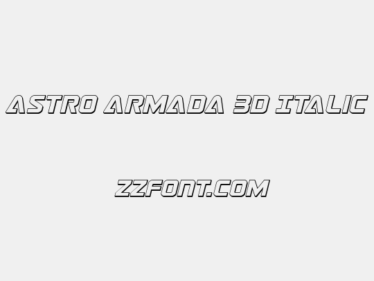 Astro Armada 3D Italic