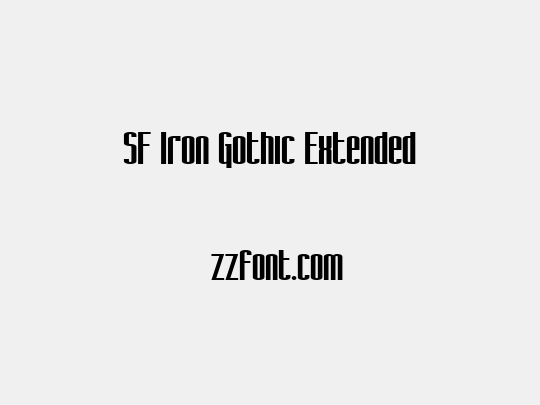 SF Iron Gothic Extended