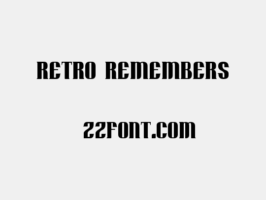 Retro Remembers