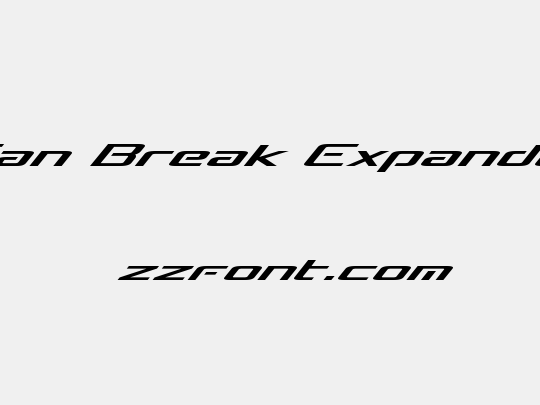 Concielian Break Expanded Italic