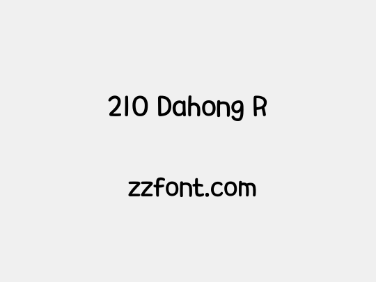 210 Dahong R