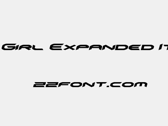 Omni Girl Expanded Italic