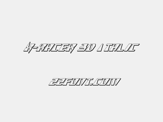 X-Racer 3D Italic