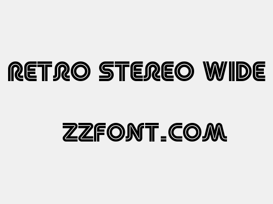 Retro Stereo Wide