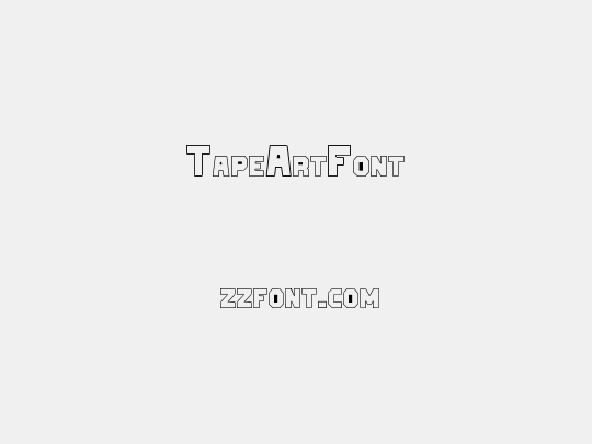 TapeArtFont