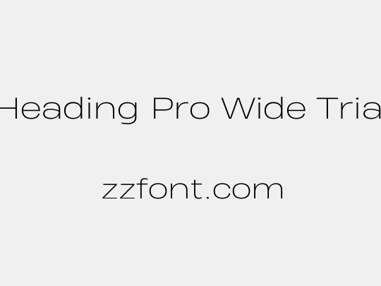 Heading Pro Wide Trial