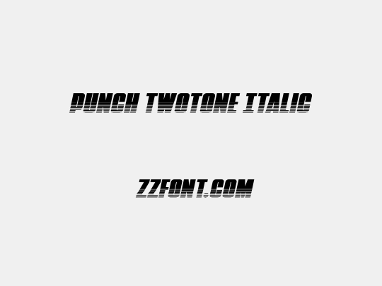 Punch Twotone Italic