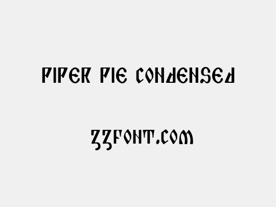 Piper Pie Condensed