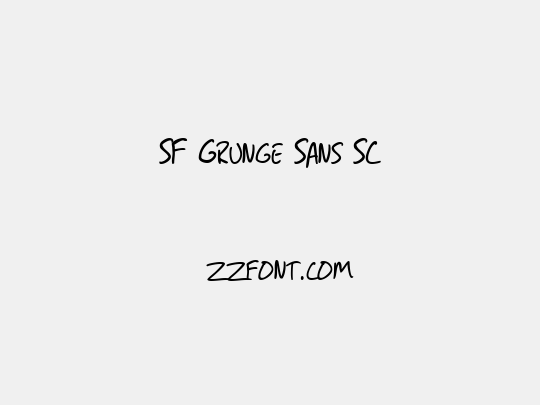 SF Grunge Sans SC