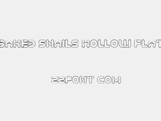 Baked Snails Hollow Flat