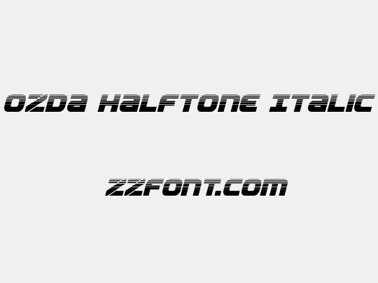 Ozda Halftone Italic