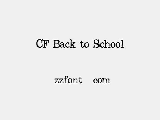 CF Back to School