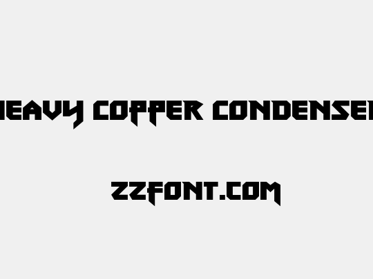 Heavy Copper Condensed