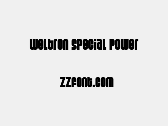 Weltron Special Power