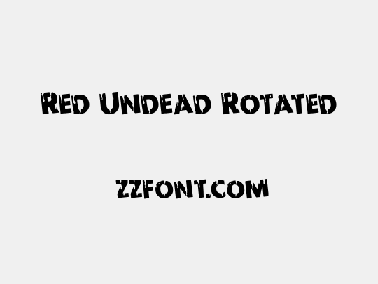 Red Undead Rotated