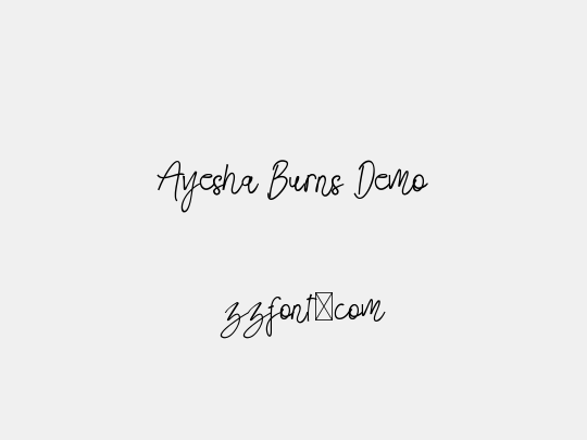 Ayesha Burns Demo