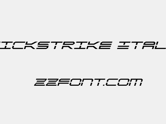 QuickStrike Italic