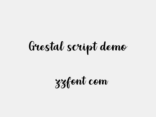Grestal Script DEMO
