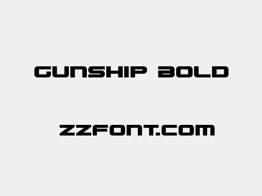 Gunship Bold