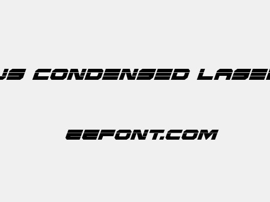 Eridanus Condensed Laser Italic