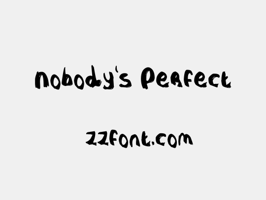 Nobody's Perfect
