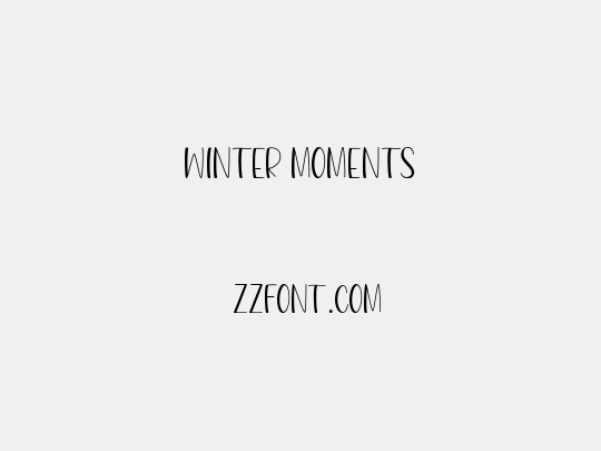 Winter Moments