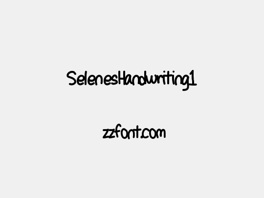 SelenesHandwriting1