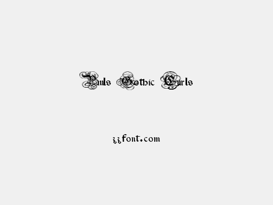 Pauls Gothic Curls