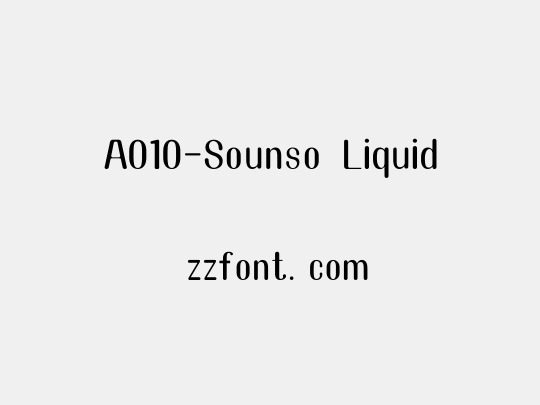 A010-Sounso Liquid