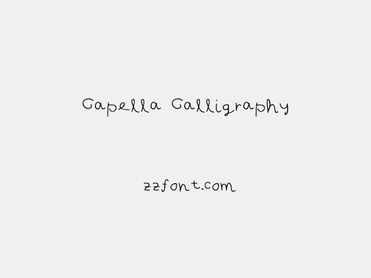 Capella Calligraphy