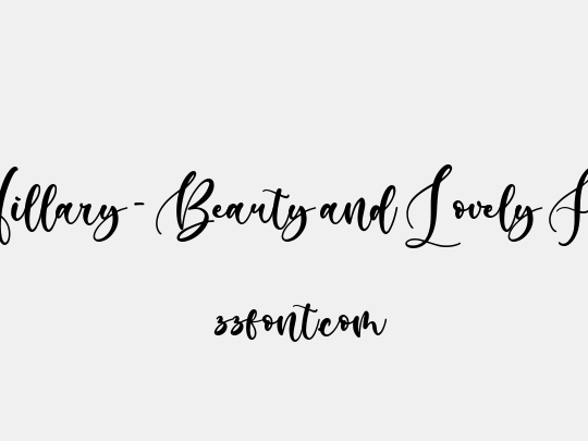 Hillary - Beauty and Lovely Fon