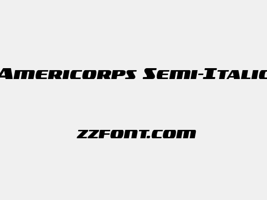 Americorps Semi-Italic