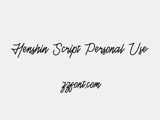 Henshin Script Personal Use