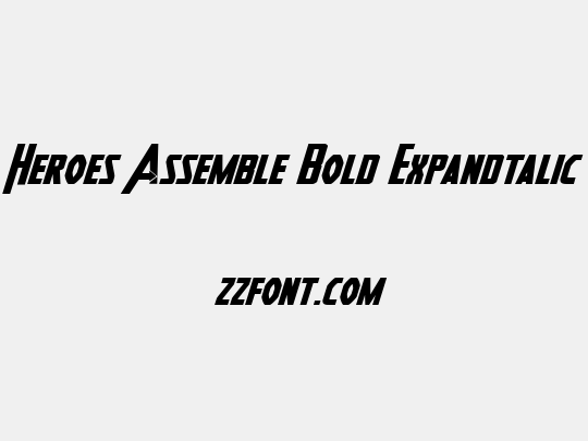 Heroes Assemble Bold Expandtalic