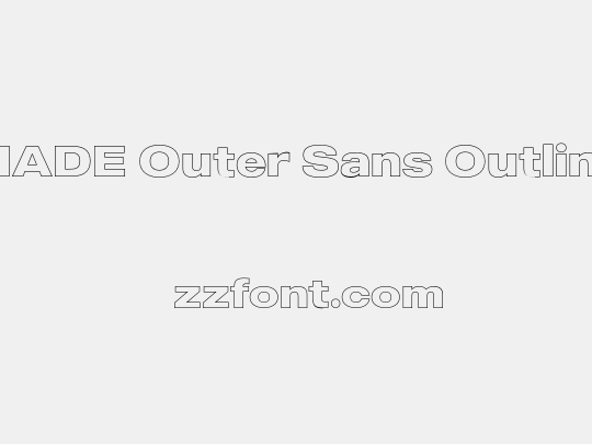 MADE Outer Sans Outline