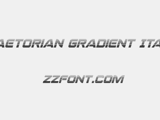 Praetorian Gradient Italic