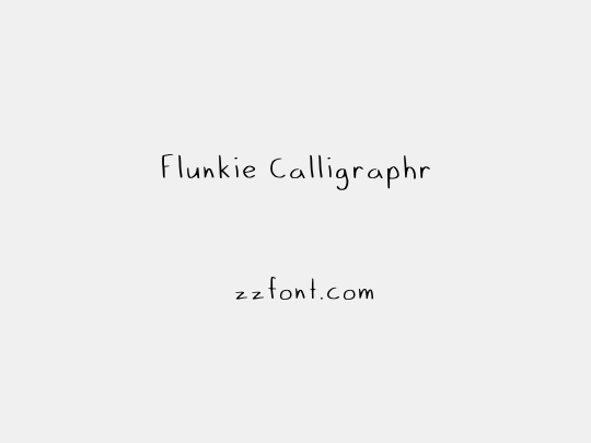 Flunkie Calligraphr